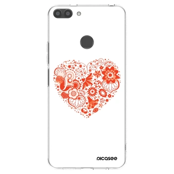 Picasee silikonska prozirna maskica za Huawei P Smart - Big heart