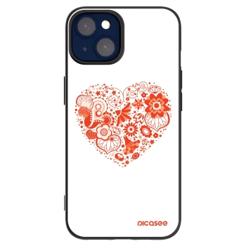 Picasee crna silikonska maskica za Apple iPhone 14 - Big heart