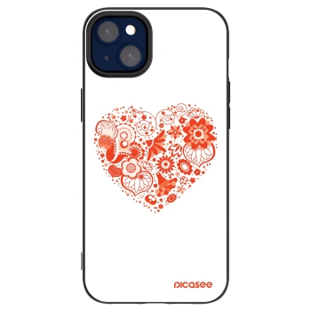 Picasee crna silikonska maskica za Apple iPhone 14 Plus - Big heart