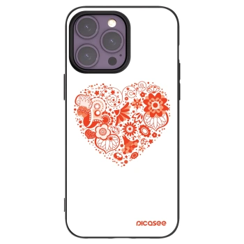 Picasee crna silikonska maskica za Apple iPhone 14 Pro Max - Big heart