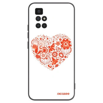 Picasee crna silikonska maskica za Xiaomi Redmi 10 (2022) - Big heart