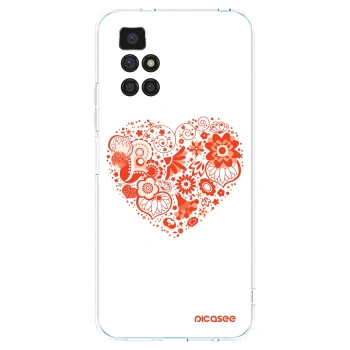 Picasee silikonska prozirna maskica za Xiaomi Redmi 10 (2022) - Big heart