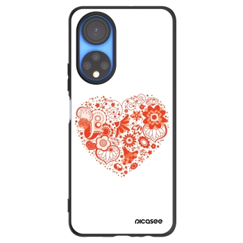 Picasee crna silikonska maskica za Honor X7 - Big heart