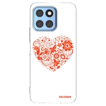 Picasee silikonska prozirna maskica za Honor X6 - Big heart