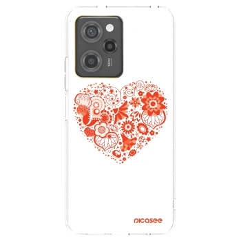 Picasee crna silikonska maskica za Xiaomi Poco X5 Pro - Big heart