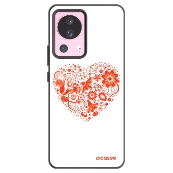 Picasee crna silikonska maskica za Xiaomi 13 Lite - Big heart