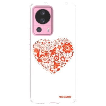 Picasee silikonska prozirna maskica za Xiaomi 13 Lite - Big heart