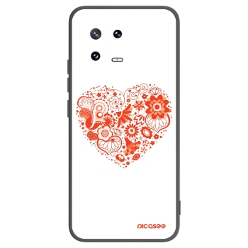 Picasee crna silikonska maskica za Xiaomi 13 Pro - Big heart