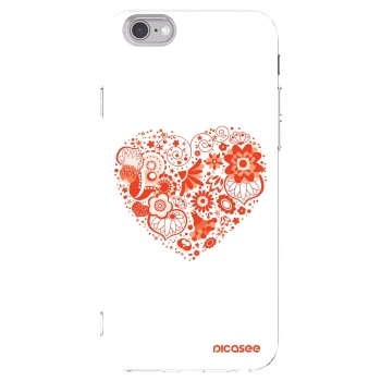 Picasee silikonska prozirna maskica za Apple iPhone 6/6S - Big heart