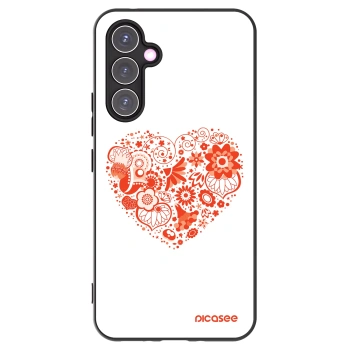Picasee crna silikonska maskica za Samsung Galaxy A54 5G A546B - Big heart