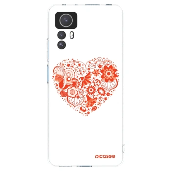 Picasee silikonska prozirna maskica za Xiaomi Redmi Note 12S - Big heart