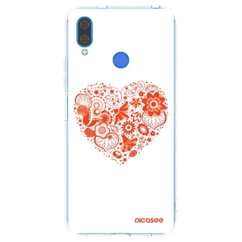 Picasee silikonska prozirna maskica za Huawei Nova 3 - Big heart