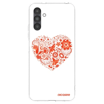 Picasee silikonska prozirna maskica za Samsung Galaxy A04s A047F - Big heart