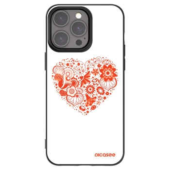 Picasee crna silikonska maskica za Apple iPhone 15 Pro Max - Big heart