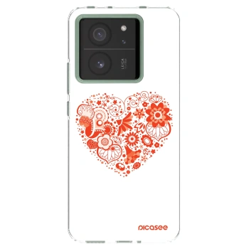 Picasee silikonska prozirna maskica za Xiaomi 13T Pro - Big heart
