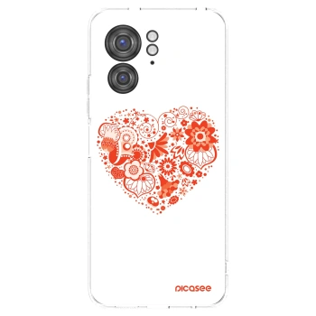 Picasee silikonska prozirna maskica za Motorola Edge 40 - Big heart