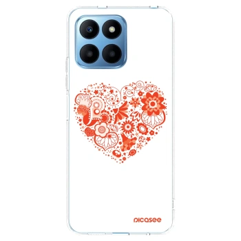 Picasee silikonska prozirna maskica za Honor 70 Lite - Big heart
