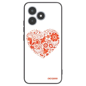 Picasee crna silikonska maskica za Realme C53 - Big heart