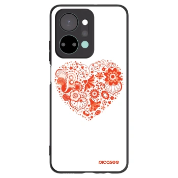 Picasee crna silikonska maskica za Honor X7a - Big heart