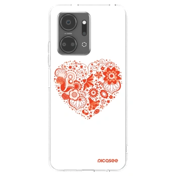 Picasee silikonska prozirna maskica za Honor X7a - Big heart