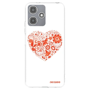 Picasee silikonska prozirna maskica za Xiaomi Redmi 12 5G - Big heart