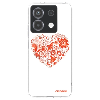 Picasee silikonska prozirna maskica za Xiaomi Poco X6 - Big heart