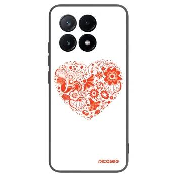 Picasee crna silikonska maskica za Xiaomi Poco X6 Pro - Big heart