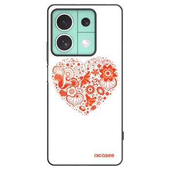 Picasee crna silikonska maskica za Xiaomi Redmi Note 13 5G - Big heart