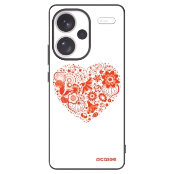 Picasee crna silikonska maskica za Xiaomi Redmi Note 13 Pro+ 5G - Big heart