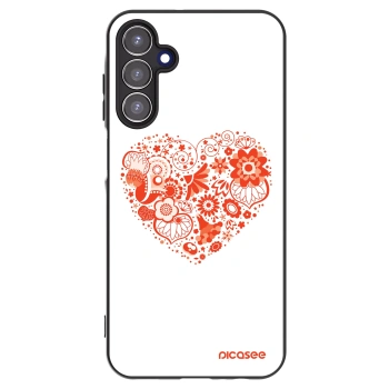 Picasee crna silikonska maskica za Samsung Galaxy A15 A155F 4G - Big heart