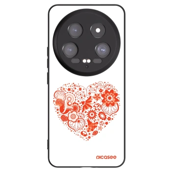 Picasee crna silikonska maskica za Xiaomi 14 Ultra - Big heart