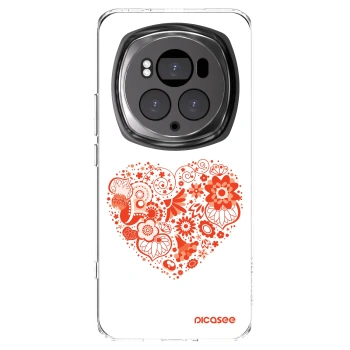 Picasee silikonska prozirna maskica za Honor Magic6 Pro - Big heart