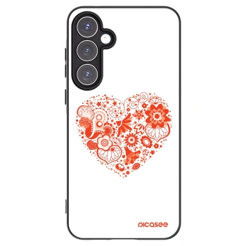 Picasee crna silikonska maskica za Samsung Galaxy A55 5G A556B - Big heart