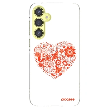 Picasee silikonska prozirna maskica za Samsung Galaxy A35 5G A356B - Big heart