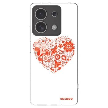 Picasee silikonska prozirna maskica za Xiaomi Redmi Note 13 4G - Big heart