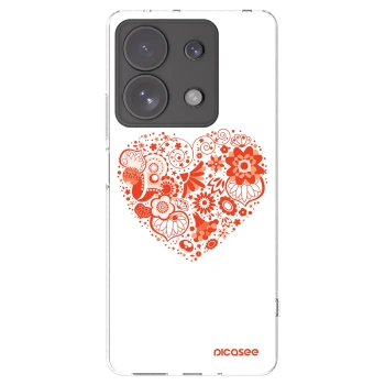 Picasee silikonska prozirna maskica za Xiaomi Redmi Note 13 Pro 4G - Big heart