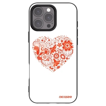 Picasee crna silikonska maskica za Apple iPhone 16 Pro Max - Big heart