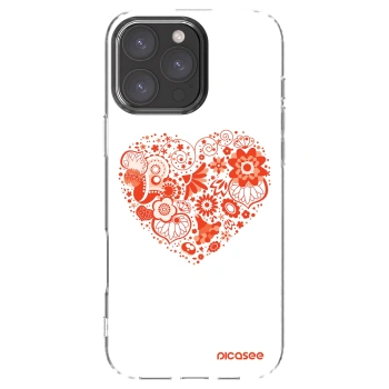 Picasee silikonska prozirna maskica za Apple iPhone 16 Pro Max - Big heart