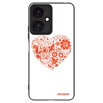 Picasee crna silikonska maskica za Xiaomi Redmi 13C 5G - Big heart