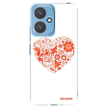 Picasee silikonska prozirna maskica za Xiaomi Redmi 13C 5G - Big heart