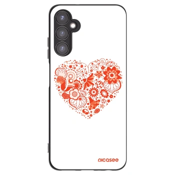 Picasee crna silikonska maskica za Samsung Galaxy A05s A057G - Big heart