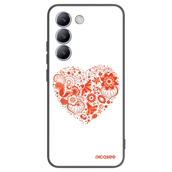 Picasee crna silikonska maskica za Vivo V40 SE 5G - Big heart