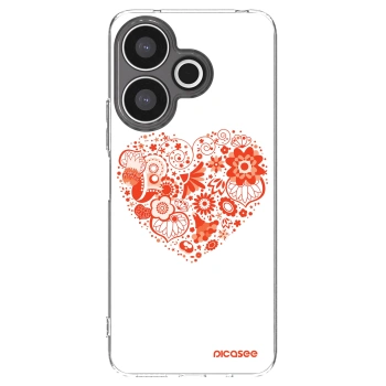 Picasee silikonska prozirna maskica za Xiaomi Redmi 13 4G - Big heart