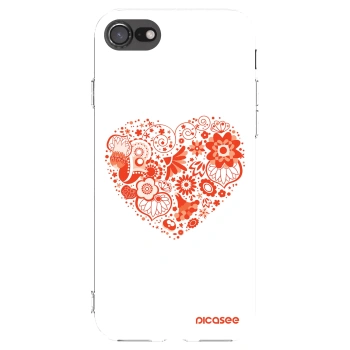 Picasee silikonska prozirna maskica za Apple iPhone 7 - Big heart