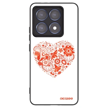 Picasee crna silikonska maskica za Xiaomi 14T Pro - Big heart
