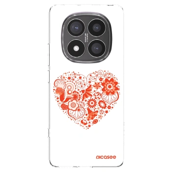 Picasee silikonska prozirna maskica za Xiaomi Redmi Note 14 Pro+ 5G - Big heart