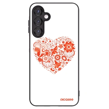 Picasee crna silikonska maskica za Samsung Galaxy A16 5G - Big heart