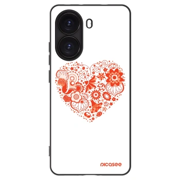 Picasee crna silikonska maskica za Xiaomi Poco X7 Pro 5G - Big heart