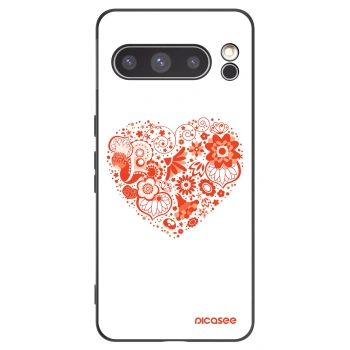 Picasee crna silikonska maskica za Google Pixel 8 Pro - Big heart