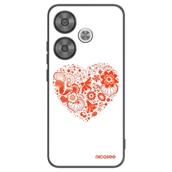 Picasee crna silikonska maskica za Xiaomi Poco F6 - Big heart